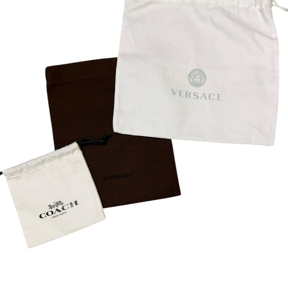 Versace Burberry and Coach dust bag bundle